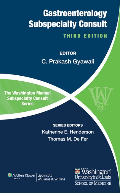 Front cover_The Washington Manual Of Gastroenterology Subspecialty Consult