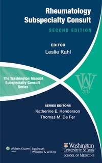 Front cover_The Washington Manual of Rheumatology Subspecialty Consult