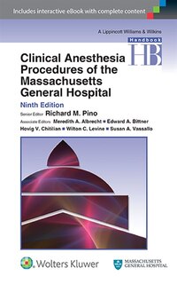 Front cover_Clinical Anesthesia Procedures Of The Massachusetts General Hospital