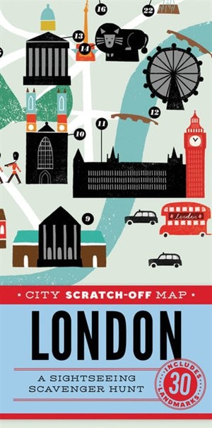 City Scratch-off Map: London: A Sightseeing Scavenger Hunt