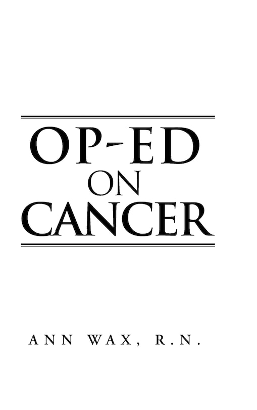 Front cover_Op-Ed on Cancer