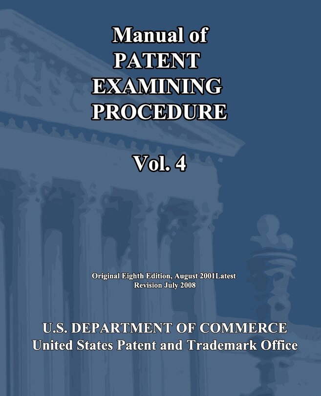 Couverture_Manual of Patent Examining Procedure (Vol.4)
