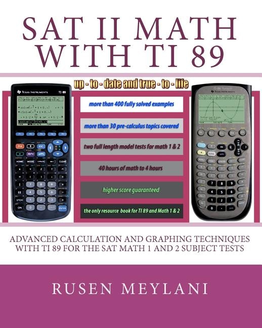 Front cover_SAT II Math with TI 89