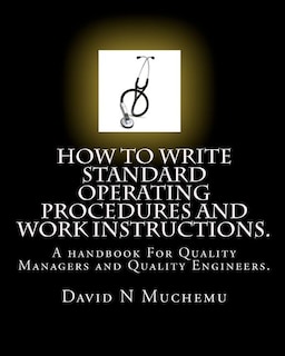 Front cover_How to write standard operating procedures and work Instructions.