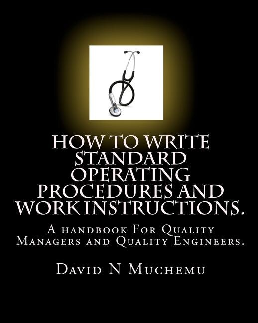 Front cover_How to write standard operating procedures and work Instructions.