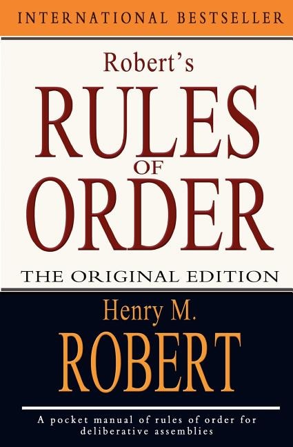 Front cover_Robert's Rules Of Order