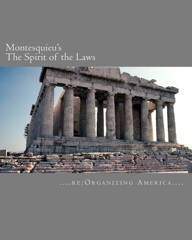 Couverture_Montesquieu's The Spirit of the Laws