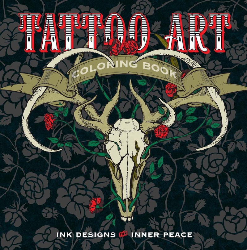 Front cover_Tattoo Art Coloring Book