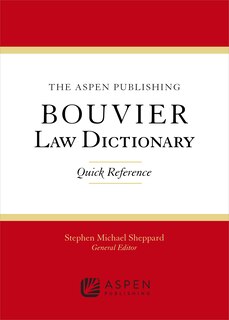 Front cover_The Wolters Kluwer Bouvier Law Dictionary