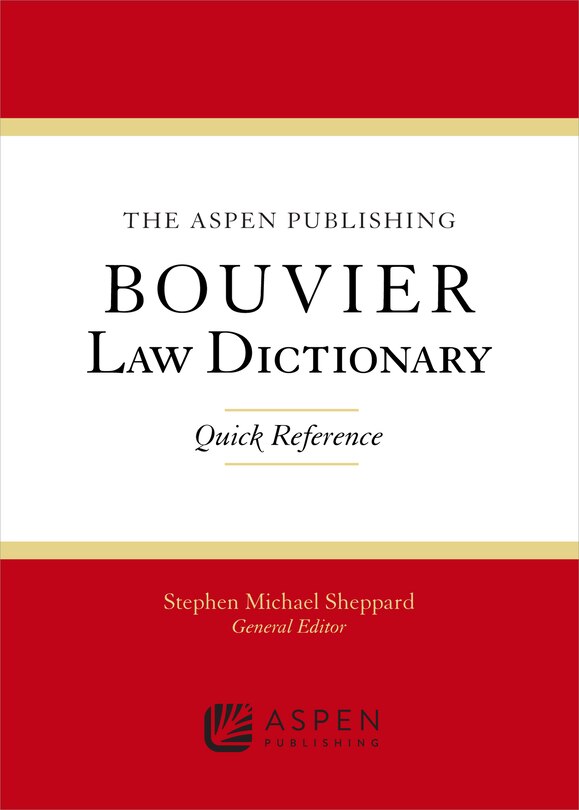 Front cover_The Wolters Kluwer Bouvier Law Dictionary