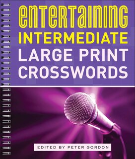 Front cover_Entertaining Intermediate Large Print Crosswords
