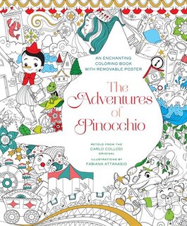 Front cover_The Adventures Of Pinocchio Coloring Book