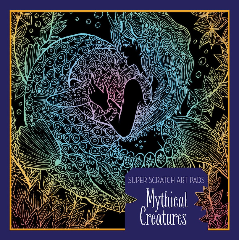 Front cover_Super Scratch Art Pads: Mythical Creatures