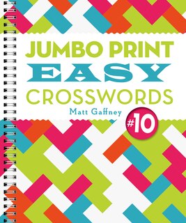 Front cover_Jumbo Print Easy Crosswords #10