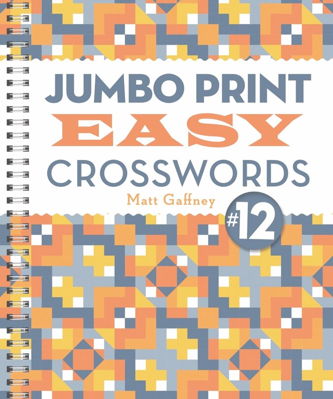 Front cover_Jumbo Print Easy Crosswords #12