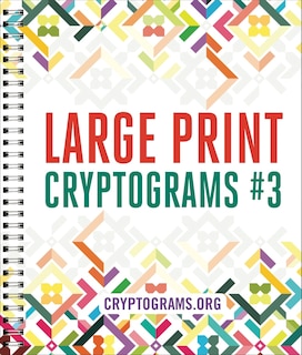 Front cover_Large Print Cryptograms #3