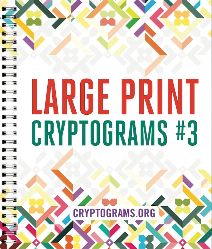 Front cover_Large Print Cryptograms #3