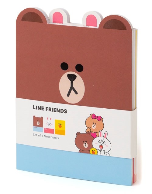 Couverture_Line Friends Set of 3 Notebooks