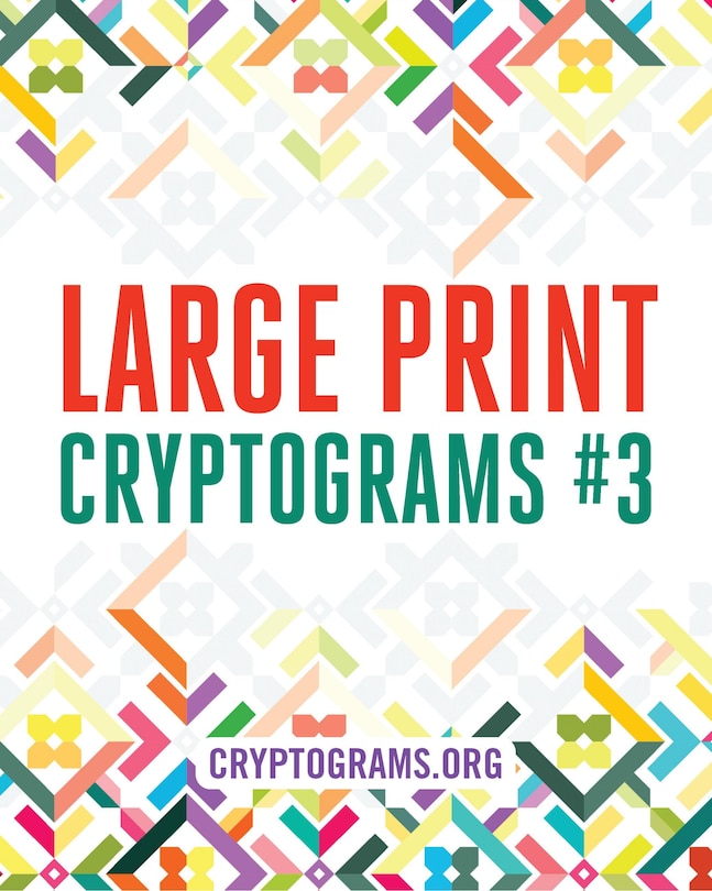 Front cover_Large Print Cryptograms #3