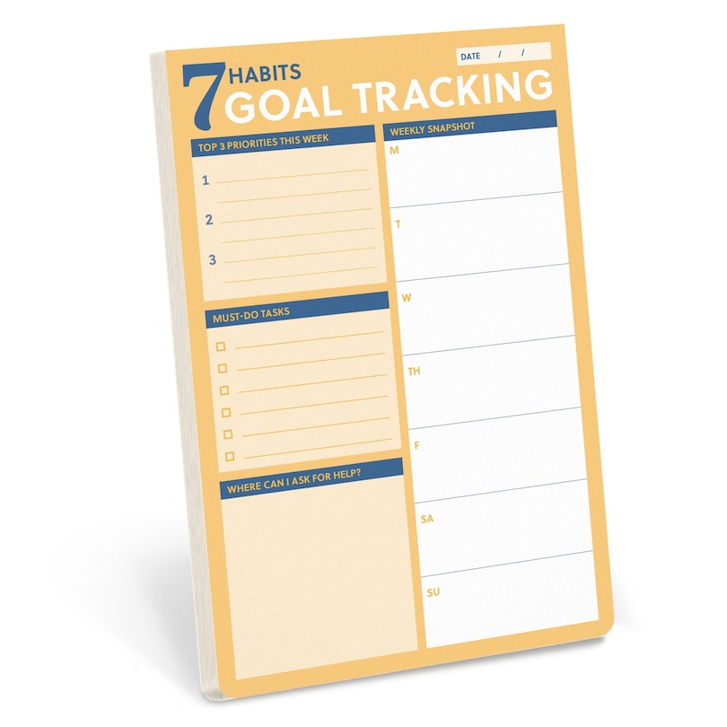 Front cover_7 Habits Goal Tracking Notepad