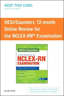 Hesi/saunders Online Review For The Nclex-rn Examination (1 Year) (access Card)