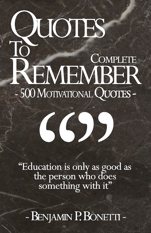 Couverture_Quotes To Remember - Complete