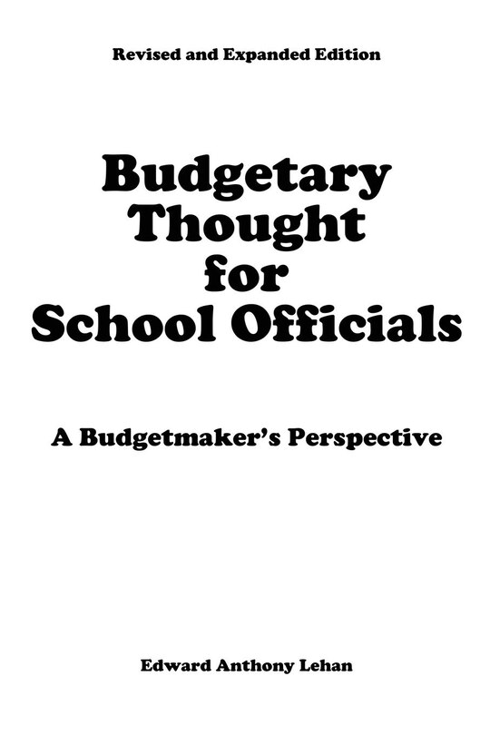 Front cover_Budgetary Thought For School Officials