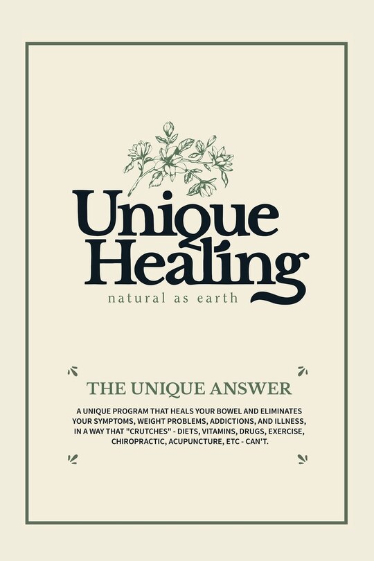Front cover_Unique Healing