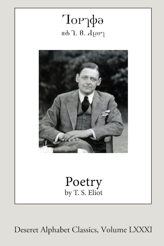 Couverture_Poetry by T.S. Eliot (Deseret Alphabet edition)