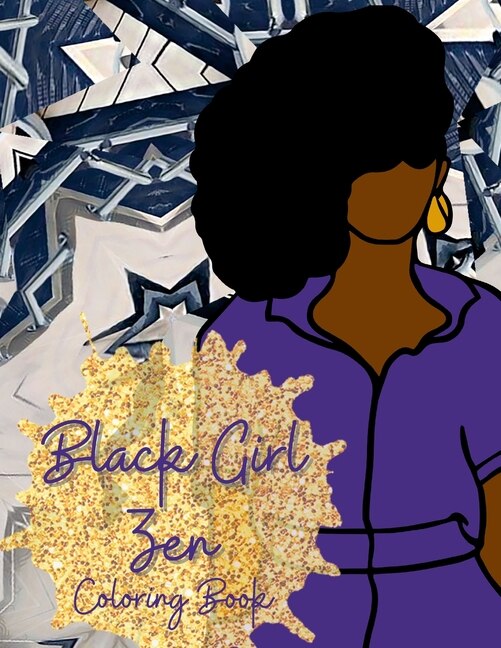 Front cover_Black Girl Zen Coloring Book