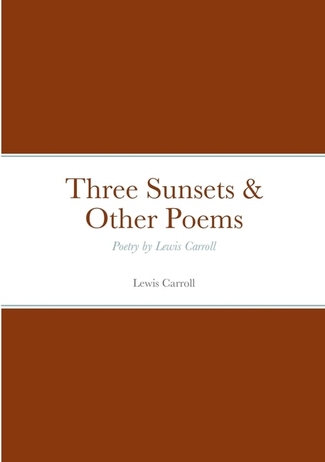 Couverture_Three Sunsets & Other Poems