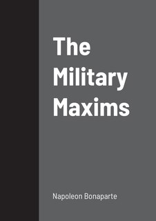 Front cover_The Military Maxims