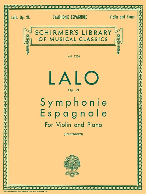 Front cover_Symphonie Espagnole, Op. 21