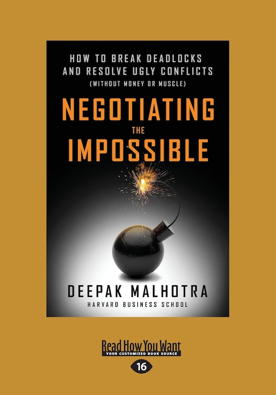 Front cover_Negotiating the Impossible