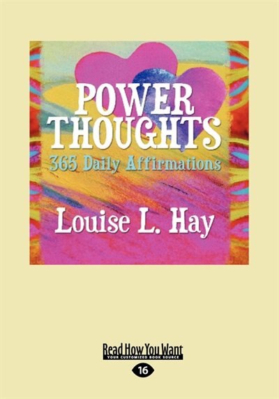 Power Thoughts: 365 Daily Affirmations (large Print 16pt)