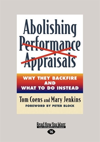 Couverture_Abolishing Performance Appraisals (large Print 16pt)