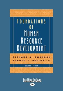 Front cover_Foundations of Human Resource Development