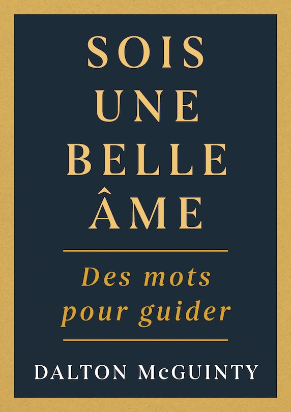 Front cover_Sois une belle âme