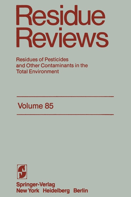 Front cover_Residue Reviews