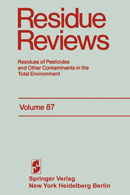 Front cover_Residue Reviews