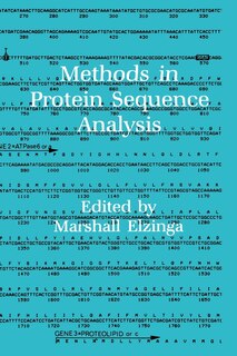 Front cover_Methods In Protein Sequence Analysis