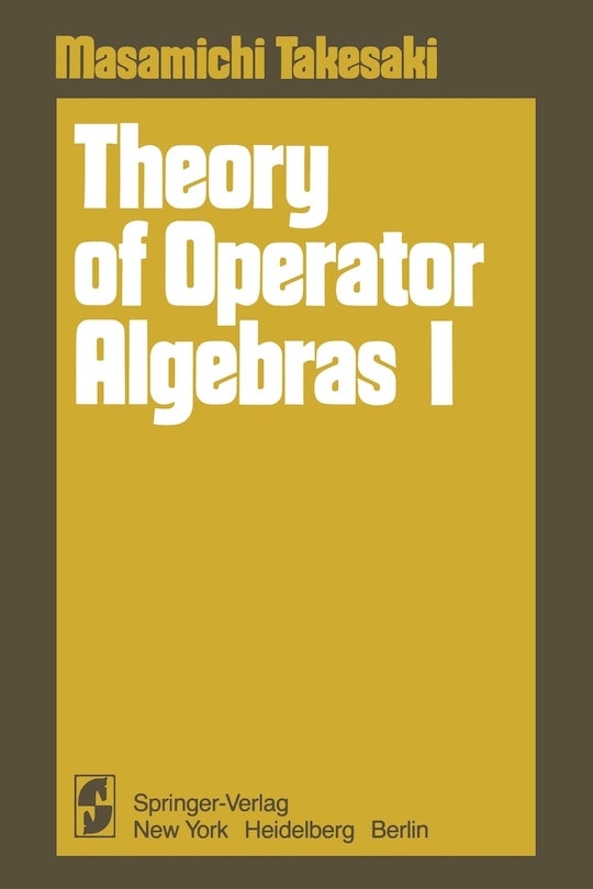 Front cover_Theory Of Operator Algebras I