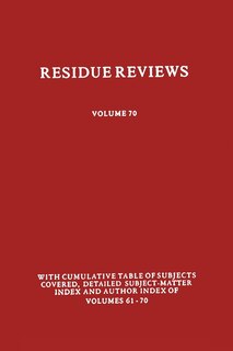 Front cover_Residues of Pesticides and Other Contaminants in the Total Environment