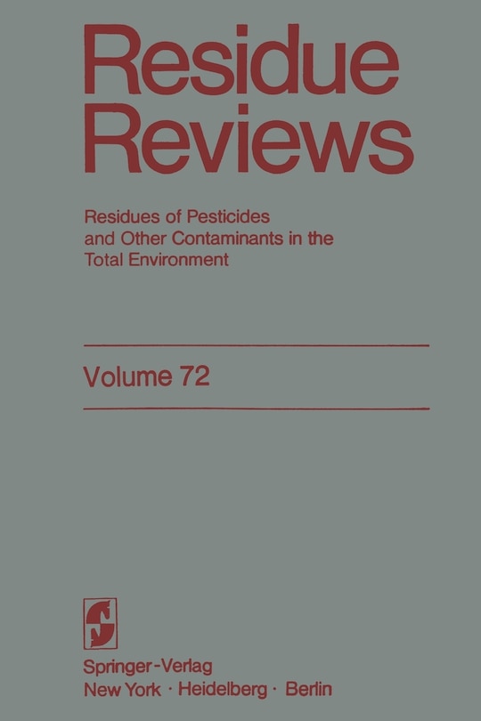 Front cover_Residue Reviews