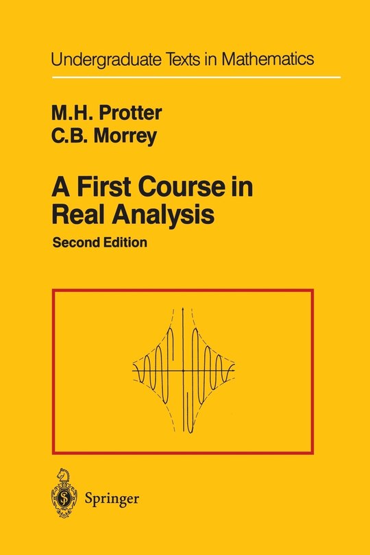 Front cover_A First Course in Real Analysis