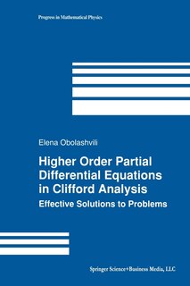 Front cover_Higher Order Partial Differential Equations in Clifford Analysis