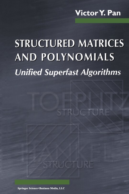 Couverture_Structured Matrices And Polynomials