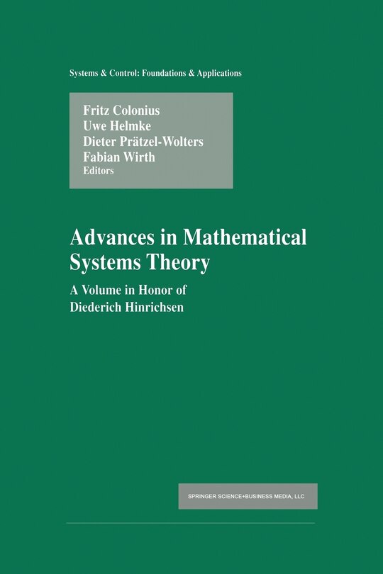Couverture_Advances in Mathematical Systems Theory