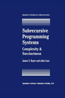 Front cover_Subrecursive Programming Systems