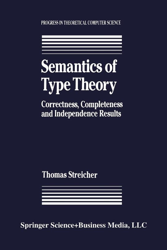 Front cover_Semantics of Type Theory